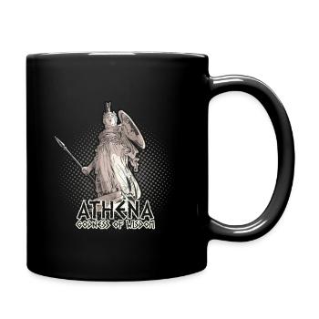 Athéna déesse de la sagesse mythologie grecque - Mug uni - noir - Droite