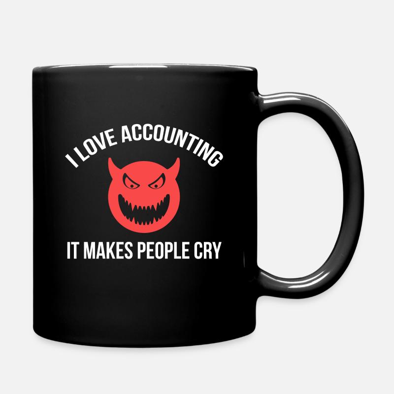 Comptabilité drôle pour les comptables pleurer - Mug uni - noir