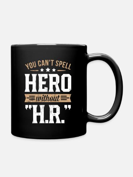 Personalmanager - Sie können Helden nicht buchstabieren - Tasse einfarbig - Schwarz