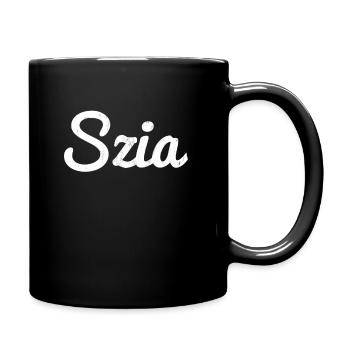 Hungarian Szia Greeting - Full Colour Mug - black - Right