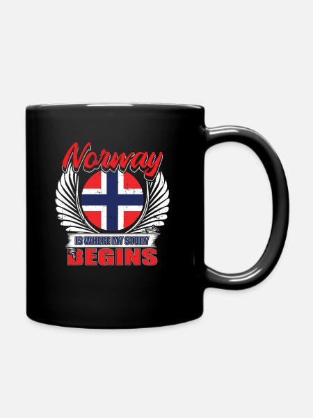 Norway - Full Colour Mug - black