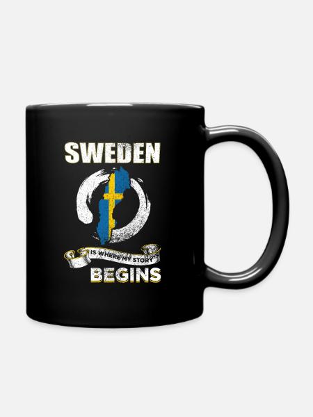 Suède - Mug uni - noir
