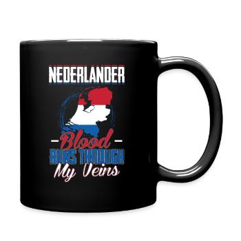 Pays-Bas - Mug uni - noir - Droite