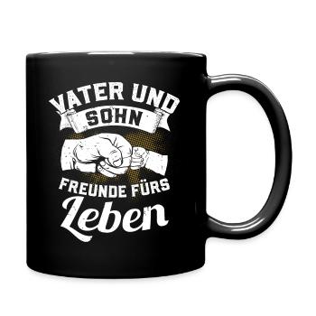 Father and son - friends for life - Full Colour Mug - black - Right