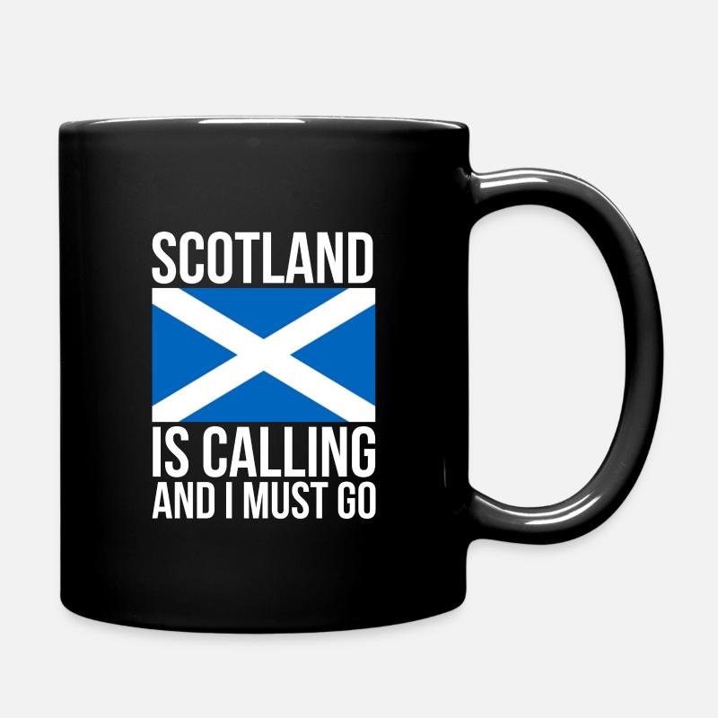 Lustiges schottisches Schottland ruft und ich muss gehen - Tasse einfarbig - Schwarz