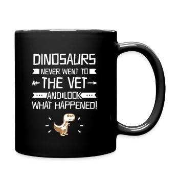 Funny Veterinarian Gifts Vet Tech Cute - Full Colour Mug - black - Right