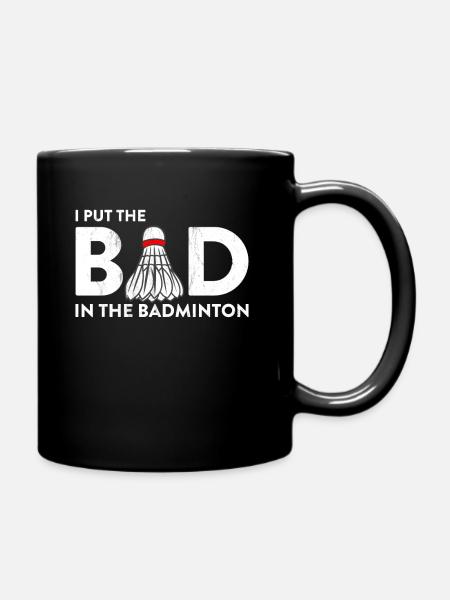 Ik zette Badminton Badminton grappig cadeau Vaderdag Tee - Mok uni - zwart