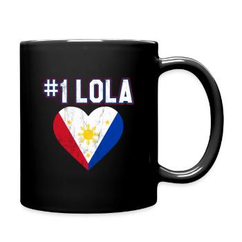 Numéro un Lola! Grand-mère philippine - Mug uni - noir - Droite