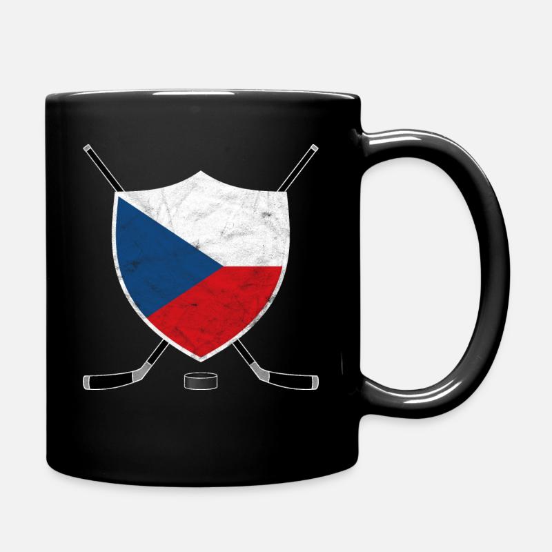 Tschechien Eishockey Czechia Flagge Sport Geschenk - Tasse einfarbig - Schwarz