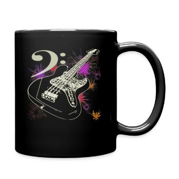Basse Guitare Avec Basses Partitions - Mug uni - noir - Droite