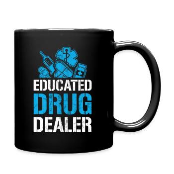Je suis un revendeur de drogue instruit - Pharmacien drôle - Mug uni - noir - Droite