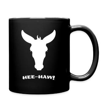 esel donkey maultier - Tasse einfarbig - Schwarz - Rechts