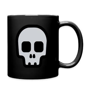 skull - Tasse einfarbig - Schwarz - Rechts