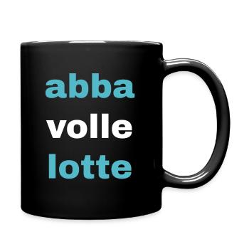 but full lotte - Full Colour Mug - black - Right