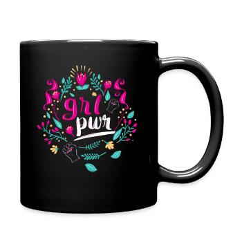 Pouvoir de fille - Mug uni - noir - Droite