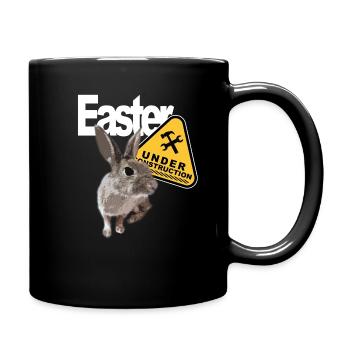 Ostern - Tasse einfarbig - Schwarz - Rechts