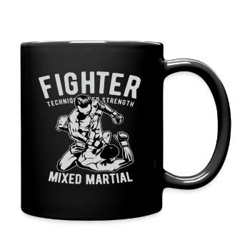 Fighter, MMA, Boxing - Full Colour Mug - black - Right