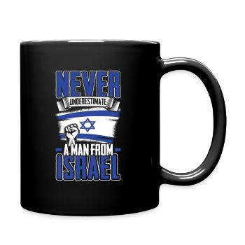 Israel - Tasse einfarbig - Schwarz - Rechts