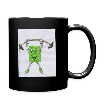 Note Note Note Sport Pumper Drawing Paint Dumbbell - Full Colour Mug - black - Right