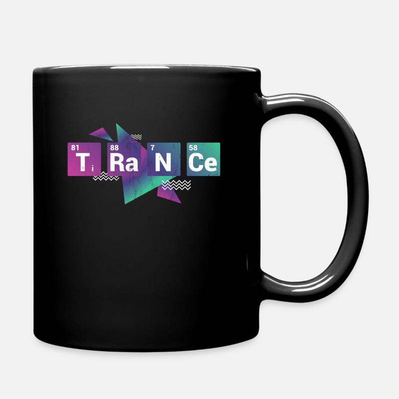 Trance Techno & Edm Tee - Full Colour Mug - black