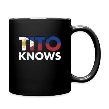 Tito kennt den besten Onkel aller Zeiten Kuya Pinoy Adobo - Tasse einfarbig - Schwarz - Rechts