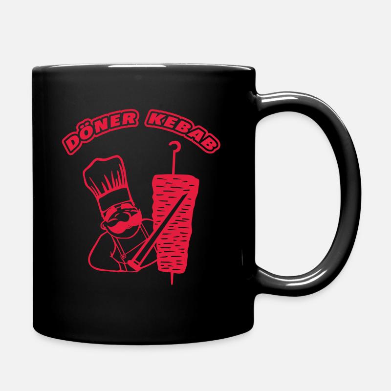 Döner Kebab - Tasse einfarbig - Schwarz