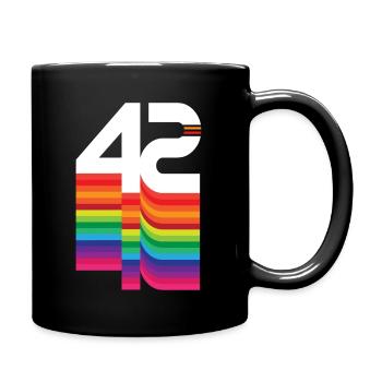 42 years "birthday" - Full Colour Mug - black - Right