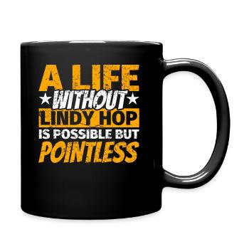 Lindy Hop Geschenke Tanz - Tasse einfarbig - Schwarz - Rechts