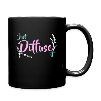 Just Diffuse It Essential Oils - Full Colour Mug - black - Right