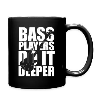 Bass Player Gift Bass Players do it deeper Bassist - Mug uni - noir - Droite