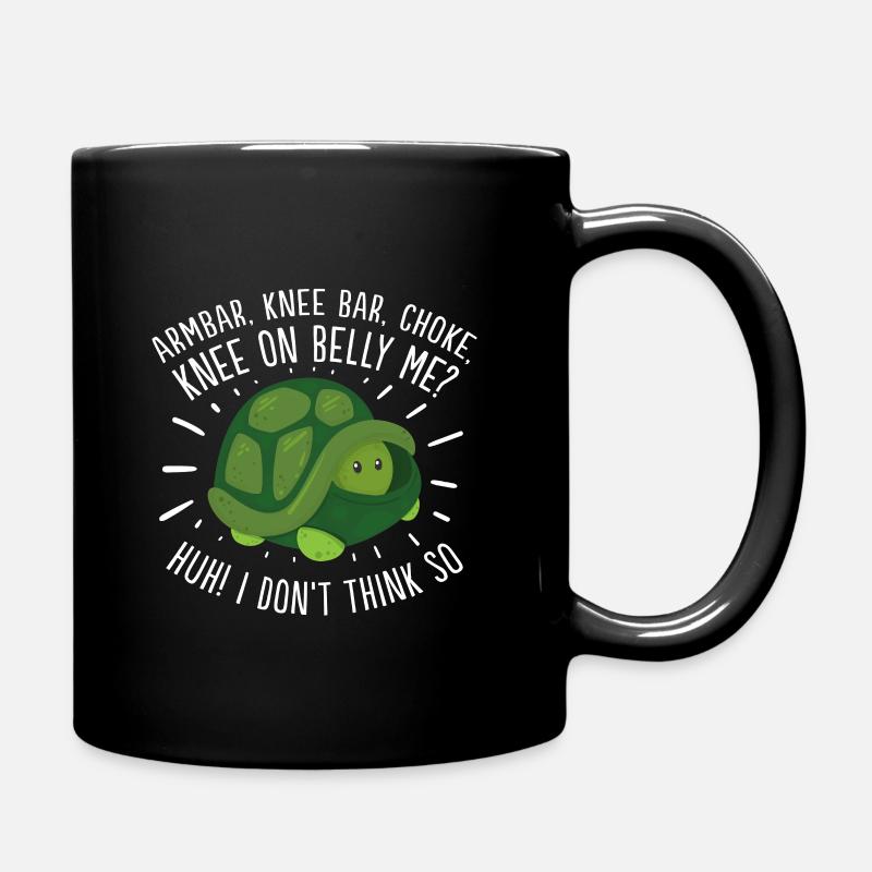 Brasilianische JiuJitsu Bjj Turtle - Verteidigungsposition - Tasse einfarbig - Schwarz