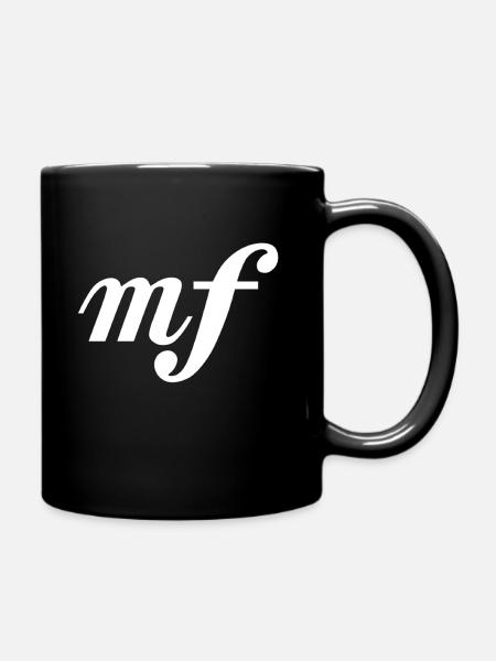 MezzoForte Half Loud Musicians Dynamische Markierungen - Tasse einfarbig - Schwarz
