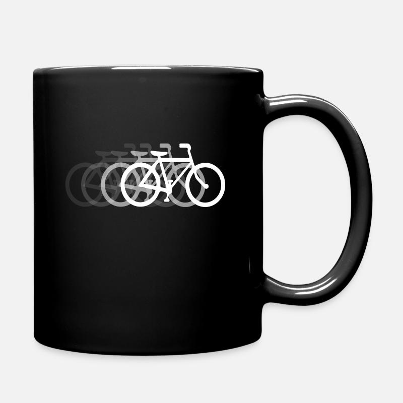 Fast Bike Bicycle Shadow Trail - Tasse einfarbig - Schwarz