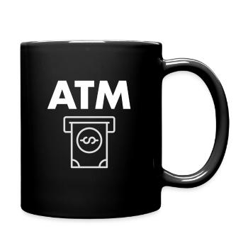 Je suis un Atm drôle - Mug uni - noir - Droite