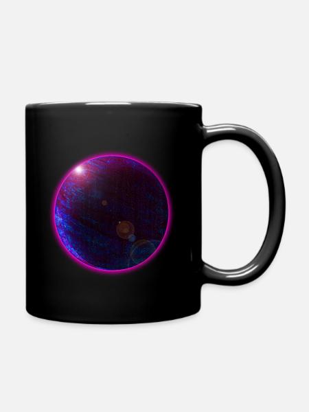 Weltraum Planet Weltall Raumfahrt Geschenk - Tasse einfarbig - Schwarz