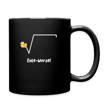 Ente Wurzel - Schule, Lehrer, Uni - Tasse einfarbig - Schwarz - Rechts