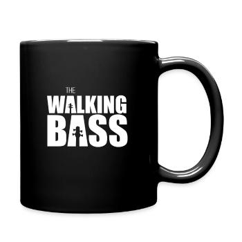 Bass Player Gift THE WALKING BASS Bassist Geschenk - Tasse einfarbig - Schwarz - Rechts
