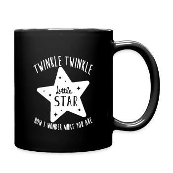 Cute Twinkle Little Star Theme Gender Reveal - Full Colour Mug - black - Right
