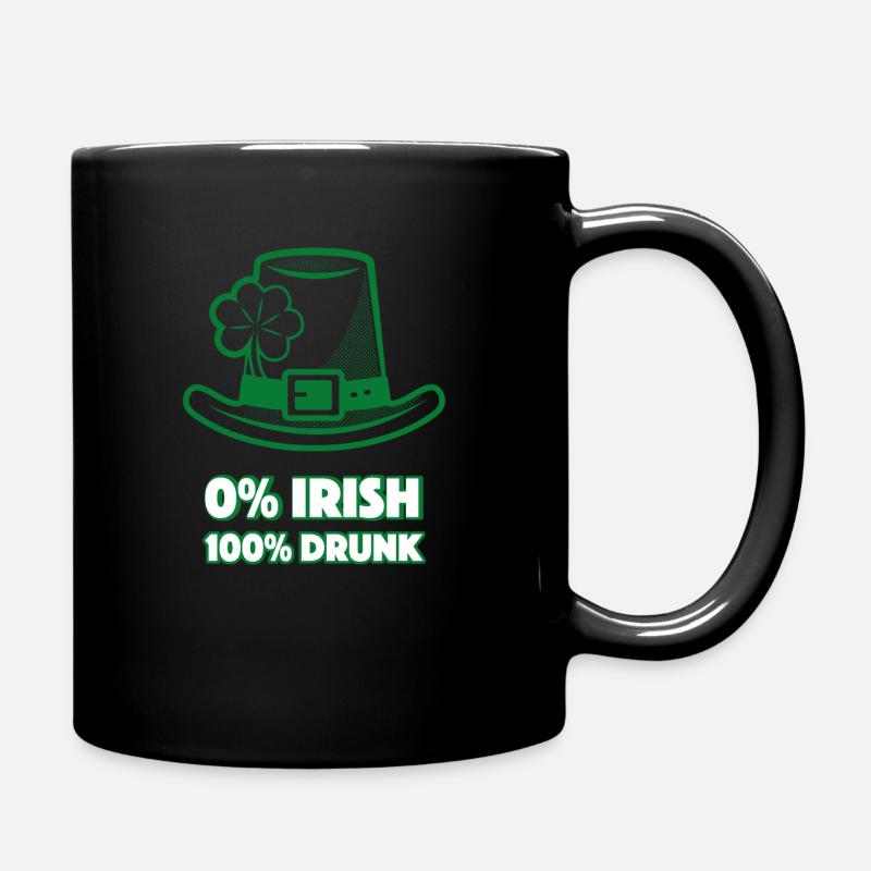 Irish - Tasse einfarbig - Schwarz