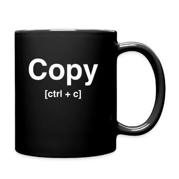 Copy - From Cut & Paste Collection - Full Colour Mug - black - Right