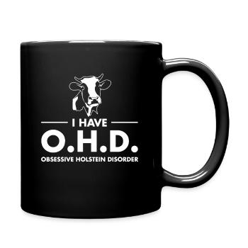 J'ai Ohd Vache laitière trouble obsessionnel de Holstein - Mug uni - noir - Droite