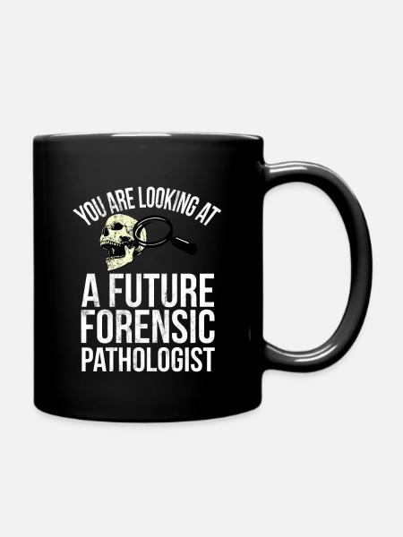 Future Forensic Pathologist - Abschlussgeschenk - Tasse einfarbig - Schwarz