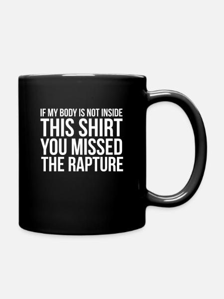 Funny Rapture Christian Jesus Coming Back Teen - Ensfarget kopp - svart