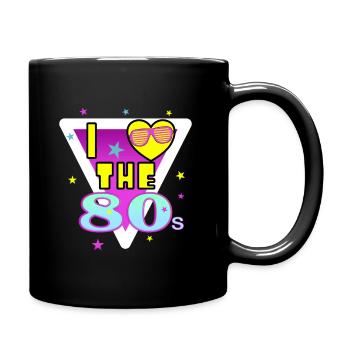 I love the 80s - Full Colour Mug - black - Right