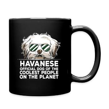 Chien officiel havanais des gens les plus cool - Mug uni - noir - Droite