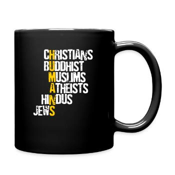 Humains - tous les gens sont pareils - Mug uni - noir - Droite