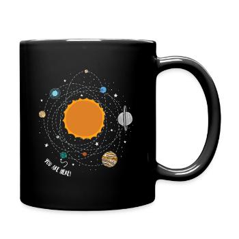 Solar System Planets Science - You Are Here Tee - Full Colour Mug - black - Right