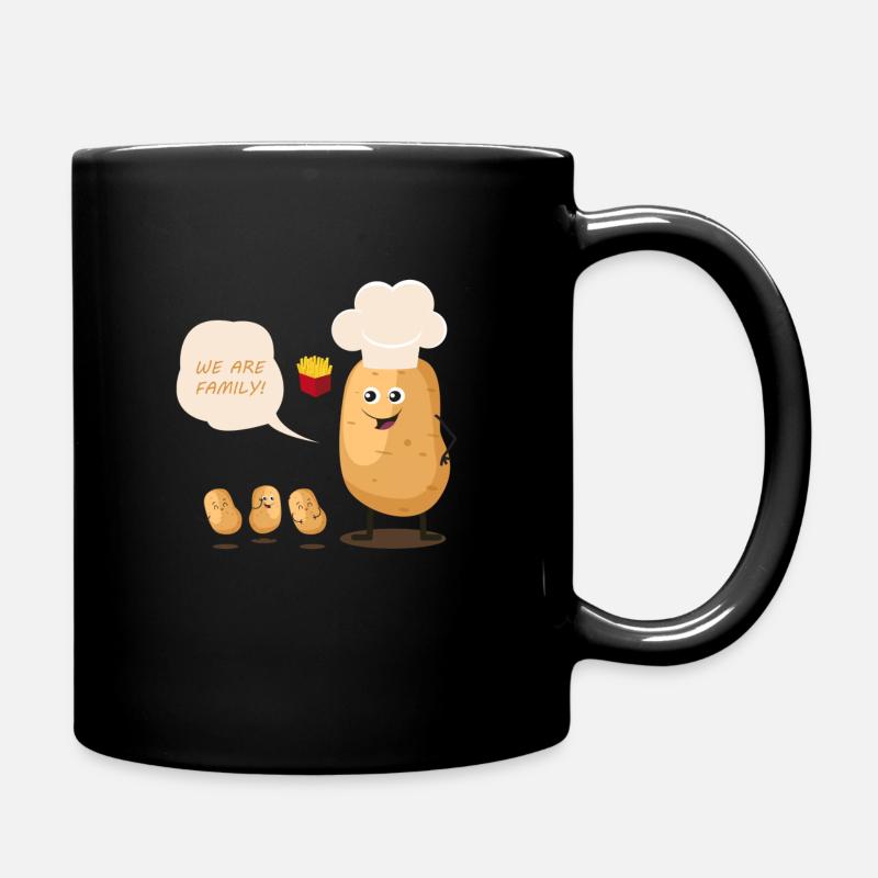 Famille de pommes de terre - Mug uni - noir