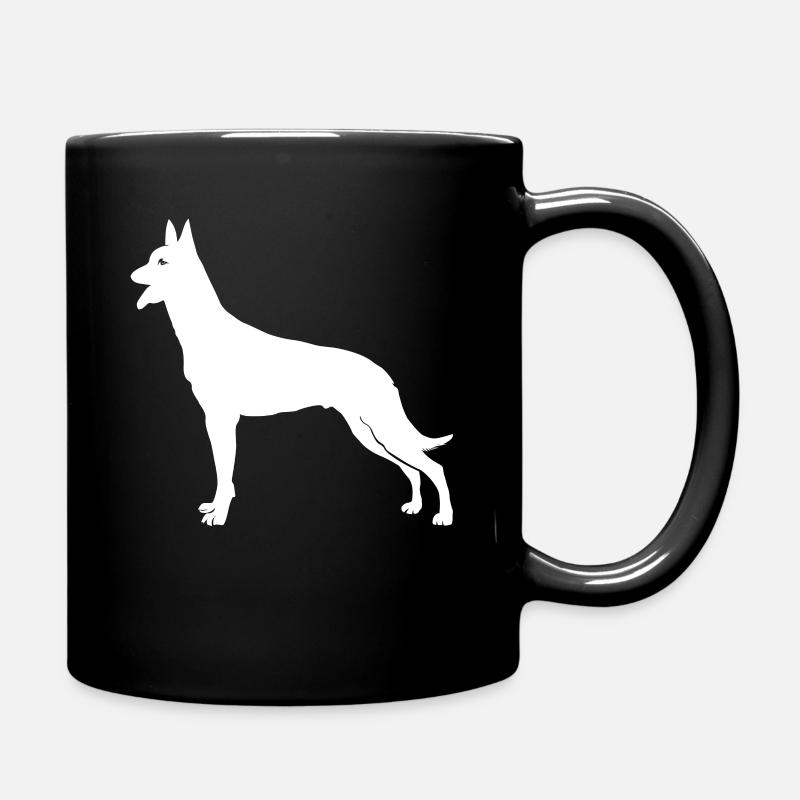 Belgian Malinois - Tasse einfarbig - Schwarz
