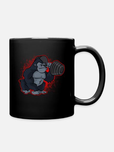 Gorille Musculation - Mug uni - noir